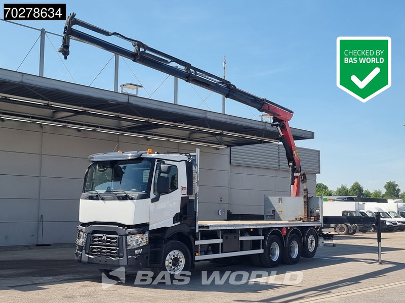 Renault C 480 8X4 Palfinger 24.001 SLD5 Kran Crane Lift-Lenkachse Euro 6 - Bortu kravas automašīna/ Platforma, Kravas auto ar manipulatoru: foto 1 Renault C 480 8X4 Palfinger 24.001 SLD5 Kran Crane Lift-Lenkachse Euro 6 - Bortu kravas automašīna/ Platforma, Kravas auto ar manipulatoru: foto 1