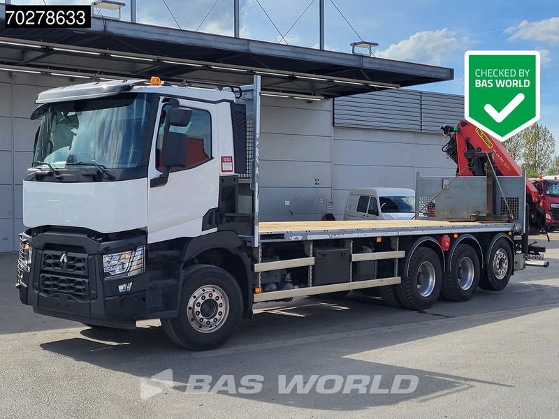 Renault C 480 8X4 Palfinger PK24.001 SLD5 Crane Kran Automatic Liftachse Euro 6 - Bortu kravas automašīna/ Platforma, Kravas auto ar manipulatoru: foto 1 Renault C 480 8X4 Palfinger PK24.001 SLD5 Crane Kran Automatic Liftachse Euro 6 - Bortu kravas automašīna/ Platforma, Kravas auto ar manipulatoru: foto 1
