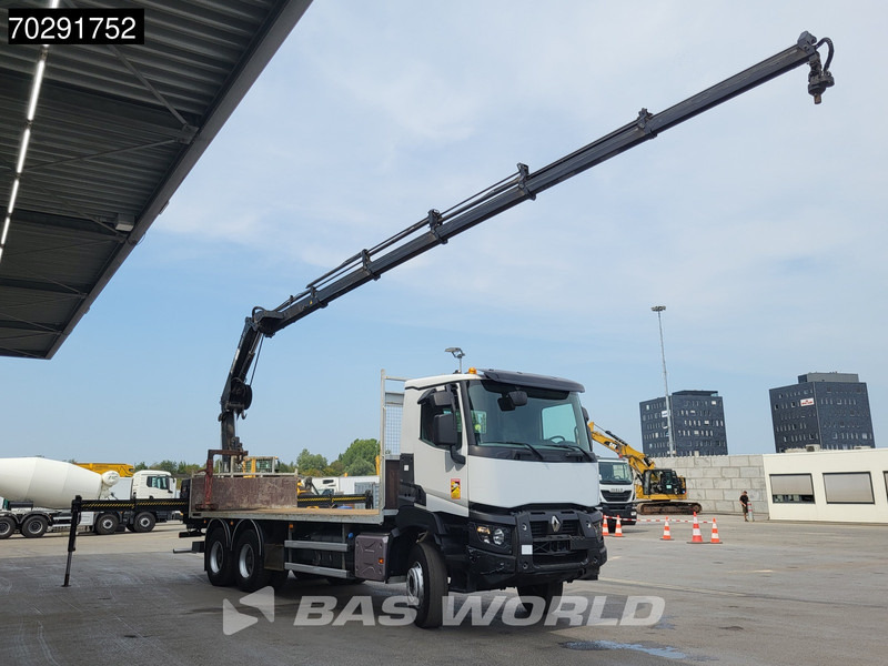 Renault K 380 6X4 HIAB X-HIDUO 188 E-5 Crane Steelsuspension Big-Axle Automatic Euro 6 - Bortu kravas automašīna/ Platforma, Kravas auto ar manipulatoru: foto 3 Renault K 380 6X4 HIAB X-HIDUO 188 E-5 Crane Steelsuspension Big-Axle Automatic Euro 6 - Bortu kravas automašīna/ Platforma, Kravas auto ar manipulatoru: foto 3
