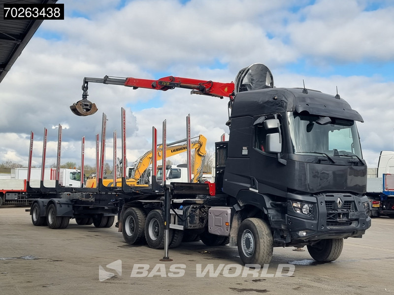 Renault K 520 6X6 Holz Kran Palfinger Q180Z96 6x6 Big-Axle Steelsuspension - Kokvedējs, Kravas auto ar manipulatoru: foto 2 Renault K 520 6X6 Holz Kran Palfinger Q180Z96 6x6 Big-Axle Steelsuspension - Kokvedējs, Kravas auto ar manipulatoru: foto 2