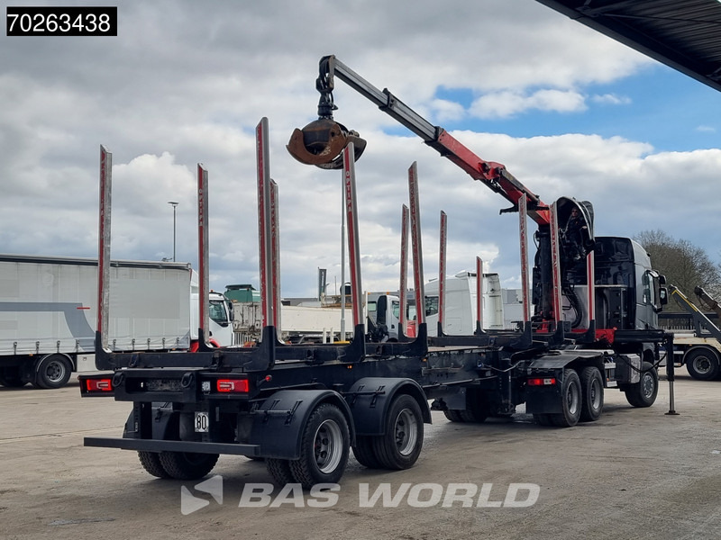 Renault K 520 6X6 Holz Kran Palfinger Q180Z96 6x6 Big-Axle Steelsuspension - Kokvedējs, Kravas auto ar manipulatoru: foto 3 Renault K 520 6X6 Holz Kran Palfinger Q180Z96 6x6 Big-Axle Steelsuspension - Kokvedējs, Kravas auto ar manipulatoru: foto 3