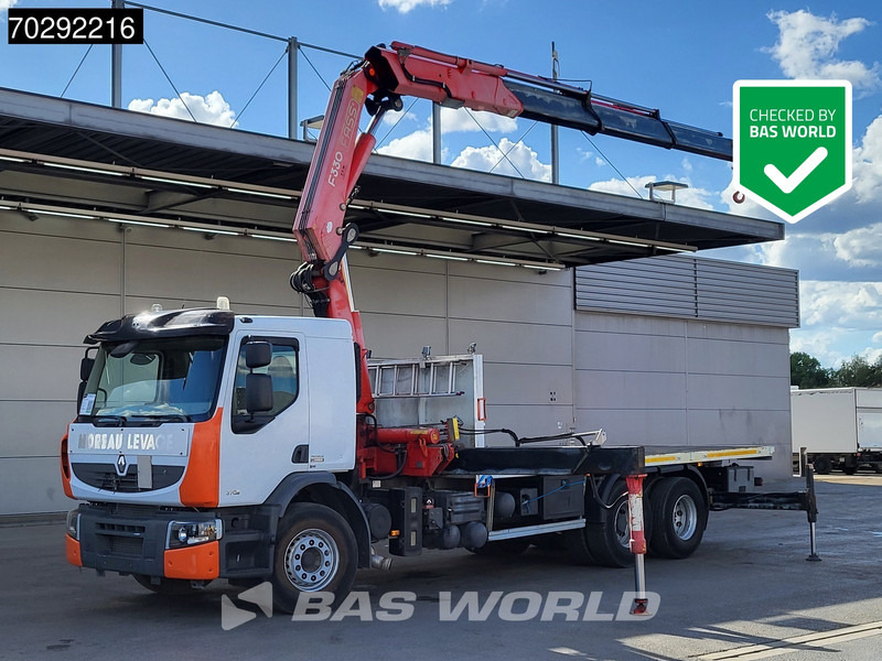 Renault Premium 370 6X2 Fassi F330B.23 Kran Crane Manual Big-Axle Lift-Axle Euro 4 - Bortu kravas automašīna/ Platforma, Kravas auto ar manipulatoru: foto 1 Renault Premium 370 6X2 Fassi F330B.23 Kran Crane Manual Big-Axle Lift-Axle Euro 4 - Bortu kravas automašīna/ Platforma, Kravas auto ar manipulatoru: foto 1