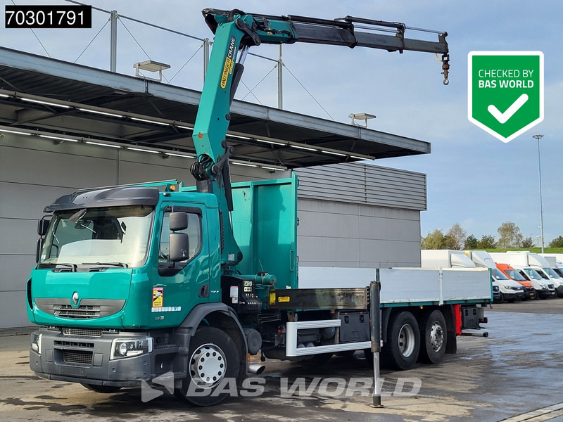 Renault Premium 380 6X2 Palfinger PK20002 Crane Kran Lift+Steering Axle Air suspension Euro 5 - Bortu kravas automašīna/ Platforma, Kravas auto ar manipulatoru: foto 1 Renault Premium 380 6X2 Palfinger PK20002 Crane Kran Lift+Steering Axle Air suspension Euro 5 - Bortu kravas automašīna/ Platforma, Kravas auto ar manipulatoru: foto 1