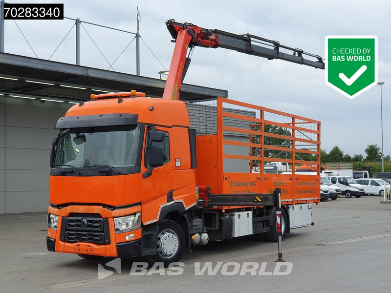 Renault T 380 4X2 Palfinger PK18002-EH Kran Crane Retarder Standklima Euro 6 - Bortu kravas automašīna/ Platforma, Kravas auto ar manipulatoru: foto 1 Renault T 380 4X2 Palfinger PK18002-EH Kran Crane Retarder Standklima Euro 6 - Bortu kravas automašīna/ Platforma, Kravas auto ar manipulatoru: foto 1