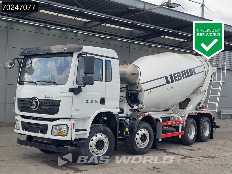 SHACMAN L3000 8X4 NEW 8m3 Liebherr Mixer Big Axle Steel suspension - Betonvedējs: foto 1 SHACMAN L3000 8X4 NEW 8m3 Liebherr Mixer Big Axle Steel suspension - Betonvedējs: foto 1