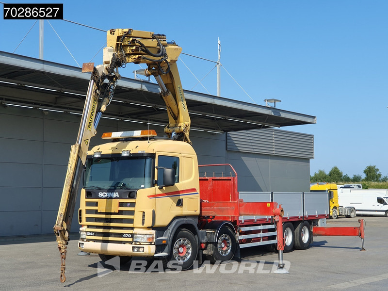 Scania 124G 470 8X4 Palfinger PK45000 C4 Crane Kran Fly-Jib Manual Steering Axle Euro 3 - Bortu kravas automašīna/ Platforma, Kravas auto ar manipulatoru: foto 5 Scania 124G 470 8X4 Palfinger PK45000 C4 Crane Kran Fly-Jib Manual Steering Axle Euro 3 - Bortu kravas automašīna/ Platforma, Kravas auto ar manipulatoru: foto 5
