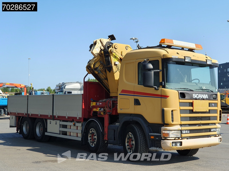 Scania 124G 470 8X4 Palfinger PK45000 C4 Crane Kran Fly-Jib Manual Steering Axle Euro 3 līzingu Scania 124G 470 8X4 Palfinger PK45000 C4 Crane Kran Fly-Jib Manual Steering Axle Euro 3: foto 12