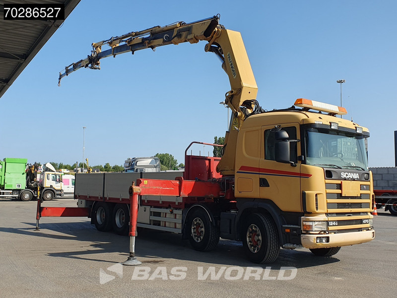 Scania 124G 470 8X4 Palfinger PK45000 C4 Crane Kran Fly-Jib Manual Steering Axle Euro 3 līzingu Scania 124G 470 8X4 Palfinger PK45000 C4 Crane Kran Fly-Jib Manual Steering Axle Euro 3: foto 6