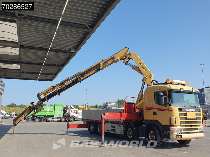Scania 124G 470 8X4 Palfinger PK45000 C4 Crane Kran Fly-Jib Manual Steering Axle Euro 3 - Bortu kravas automašīna/ Platforma, Kravas auto ar manipulatoru: foto 3 Scania 124G 470 8X4 Palfinger PK45000 C4 Crane Kran Fly-Jib Manual Steering Axle Euro 3 - Bortu kravas automašīna/ Platforma, Kravas auto ar manipulatoru: foto 3