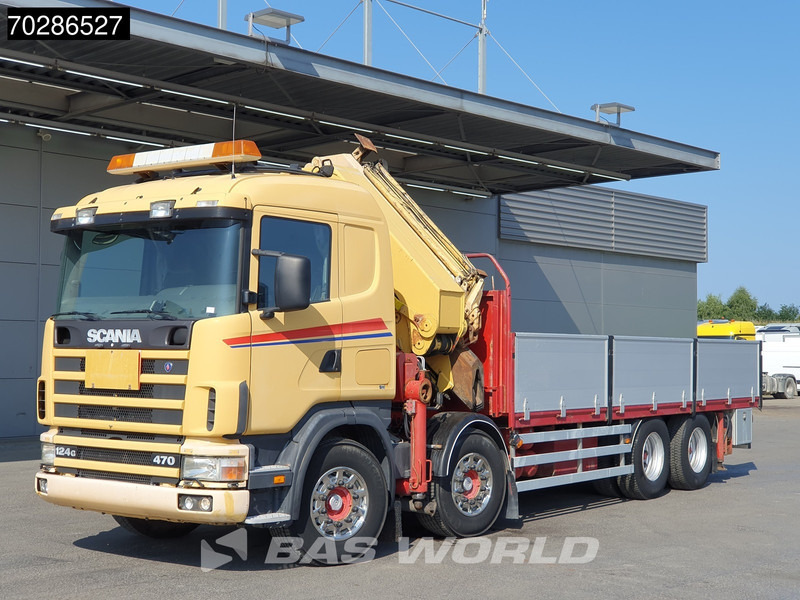 Scania 124G 470 8X4 Palfinger PK45000 C4 Crane Kran Fly-Jib Manual Steering Axle Euro 3 līzingu Scania 124G 470 8X4 Palfinger PK45000 C4 Crane Kran Fly-Jib Manual Steering Axle Euro 3: foto 10