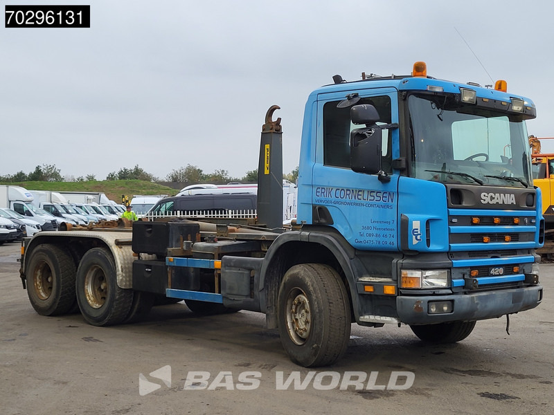 Scania 420 6X4 20tons Marrel THM 20000 Manual Retarder Steelsuspension Euro 3 - Pacēlājs ar āķi: foto 3 Scania 420 6X4 20tons Marrel THM 20000 Manual Retarder Steelsuspension Euro 3 - Pacēlājs ar āķi: foto 3