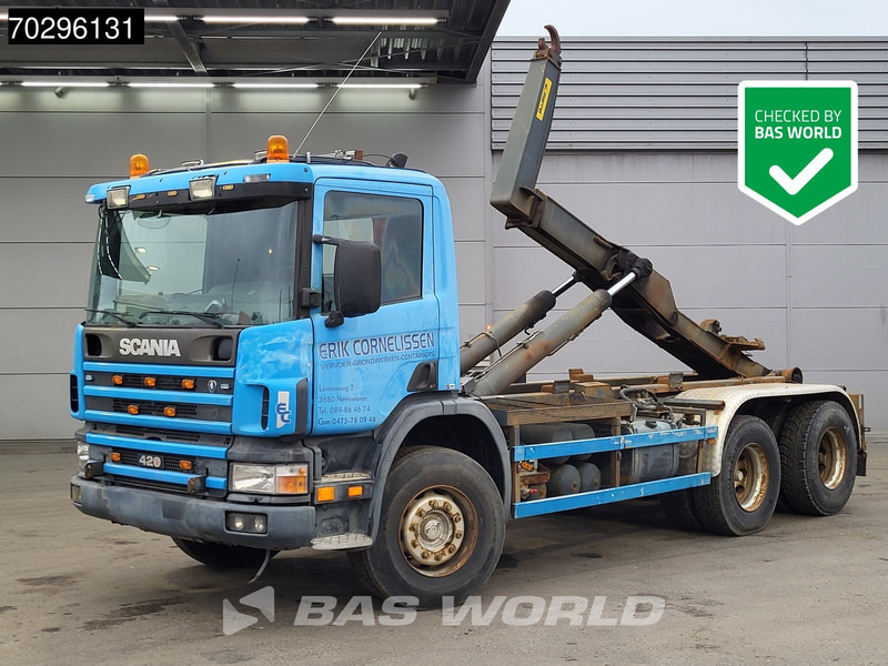 Scania 420 6X4 20tons Marrel THM 20000 Manual Retarder Steelsuspension Euro 3 - Pacēlājs ar āķi: foto 1 Scania 420 6X4 20tons Marrel THM 20000 Manual Retarder Steelsuspension Euro 3 - Pacēlājs ar āķi: foto 1