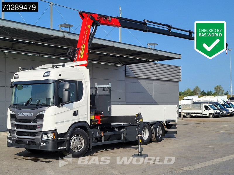 Scania G410 6X2 New! Palfinger PK24.001 SLD 5 Crane Kran Retarder Lift+Steering Axle LED ACC - Bortu kravas automašīna/ Platforma, Kravas auto ar manipulatoru: foto 1 Scania G410 6X2 New! Palfinger PK24.001 SLD 5 Crane Kran Retarder Lift+Steering Axle LED ACC - Bortu kravas automašīna/ Platforma, Kravas auto ar manipulatoru: foto 1
