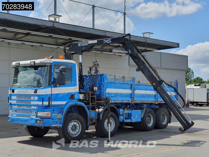 Scania G420 8X4 15m3 tipper Hiab 144 Crane Steelsuspension Manual Big-Axle Euro 3 - Kravas automašīna pašizgāzējs, Kravas auto ar manipulatoru: foto 5 Scania G420 8X4 15m3 tipper Hiab 144 Crane Steelsuspension Manual Big-Axle Euro 3 - Kravas automašīna pašizgāzējs, Kravas auto ar manipulatoru: foto 5