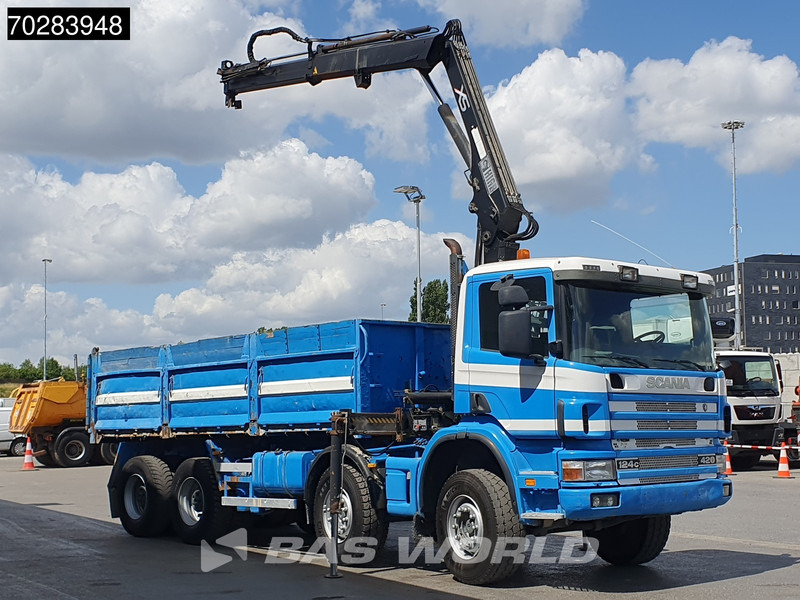 Scania G420 8X4 15m3 tipper Hiab 144 Crane Steelsuspension Manual Big-Axle Euro 3 - Kravas automašīna pašizgāzējs, Kravas auto ar manipulatoru: foto 3 Scania G420 8X4 15m3 tipper Hiab 144 Crane Steelsuspension Manual Big-Axle Euro 3 - Kravas automašīna pašizgāzējs, Kravas auto ar manipulatoru: foto 3