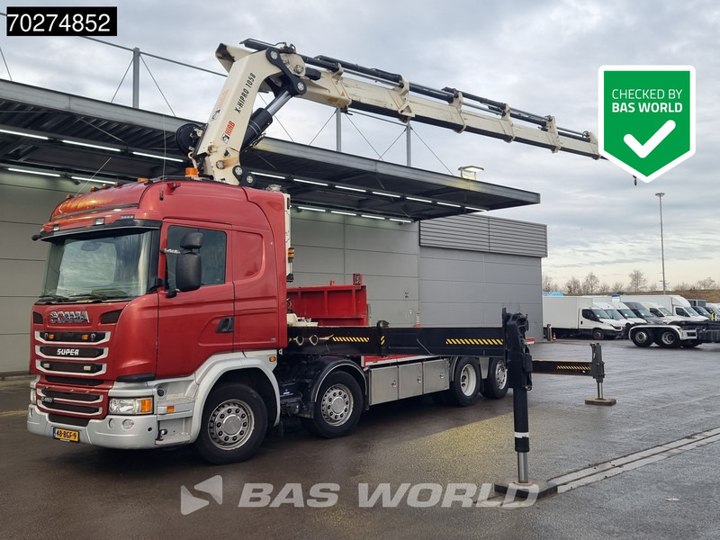Scania G450 8X2 NL-Truck Hiab X-HIPRO 1058EP-6 Kran Front stab Retarder Euro 6 - Bortu kravas automašīna/ Platforma, Kravas auto ar manipulatoru: foto 1 Scania G450 8X2 NL-Truck Hiab X-HIPRO 1058EP-6 Kran Front stab Retarder Euro 6 - Bortu kravas automašīna/ Platforma, Kravas auto ar manipulatoru: foto 1