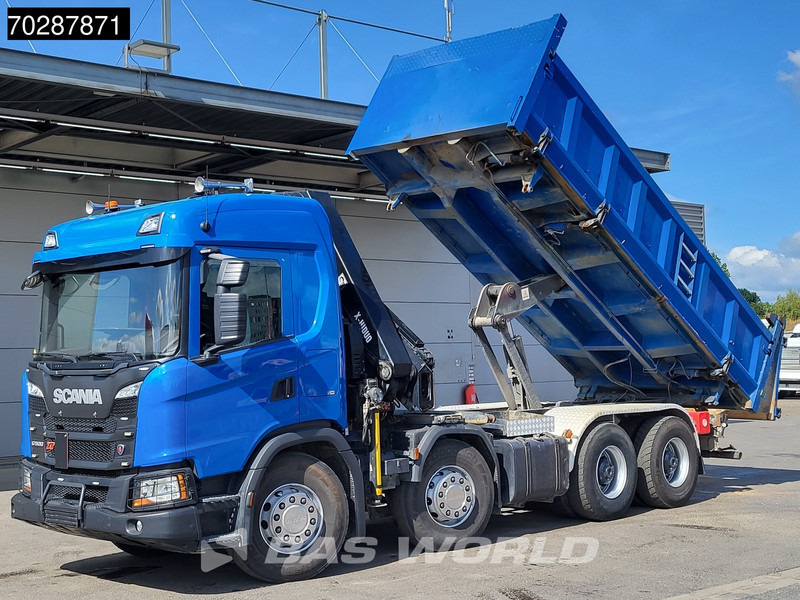 Scania G500 8X4 Hiab X-HIDUO 228 E-3 Crane Retarder Big-Axle Josset Menguy Tipper 14m3 Euro 6 - Kravas automašīna pašizgāzējs, Kravas auto ar manipulatoru: foto 2 Scania G500 8X4 Hiab X-HIDUO 228 E-3 Crane Retarder Big-Axle Josset Menguy Tipper 14m3 Euro 6 - Kravas automašīna pašizgāzējs, Kravas auto ar manipulatoru: foto 2