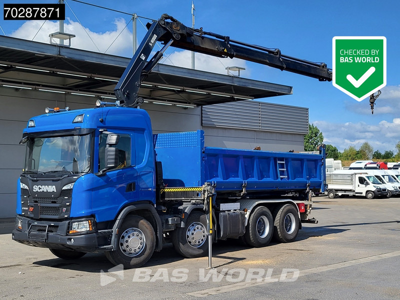Scania G500 8X4 Hiab X-HIDUO 228 E-3 Crane Retarder Big-Axle Josset Menguy Tipper 14m3 Euro 6 - Kravas automašīna pašizgāzējs, Kravas auto ar manipulatoru: foto 1 Scania G500 8X4 Hiab X-HIDUO 228 E-3 Crane Retarder Big-Axle Josset Menguy Tipper 14m3 Euro 6 - Kravas automašīna pašizgāzējs, Kravas auto ar manipulatoru: foto 1