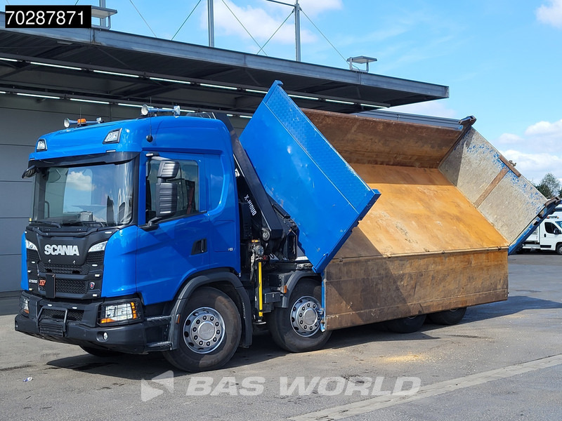 Scania G500 8X4 Hiab X-HIDUO 228 E-3 Crane Retarder Big-Axle Josset Menguy Tipper 14m3 Euro 6 - Kravas automašīna pašizgāzējs, Kravas auto ar manipulatoru: foto 3 Scania G500 8X4 Hiab X-HIDUO 228 E-3 Crane Retarder Big-Axle Josset Menguy Tipper 14m3 Euro 6 - Kravas automašīna pašizgāzējs, Kravas auto ar manipulatoru: foto 3