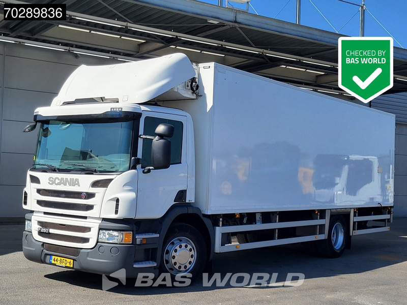 Scania P250 P 4X2 NL-Truck FRIGOBLOCK FK13SL 2000kg Ladebordwand Automatic Euro 6 - Kravas automašīna refrižerators: foto 1 Scania P250 P 4X2 NL-Truck FRIGOBLOCK FK13SL 2000kg Ladebordwand Automatic Euro 6 - Kravas automašīna refrižerators: foto 1