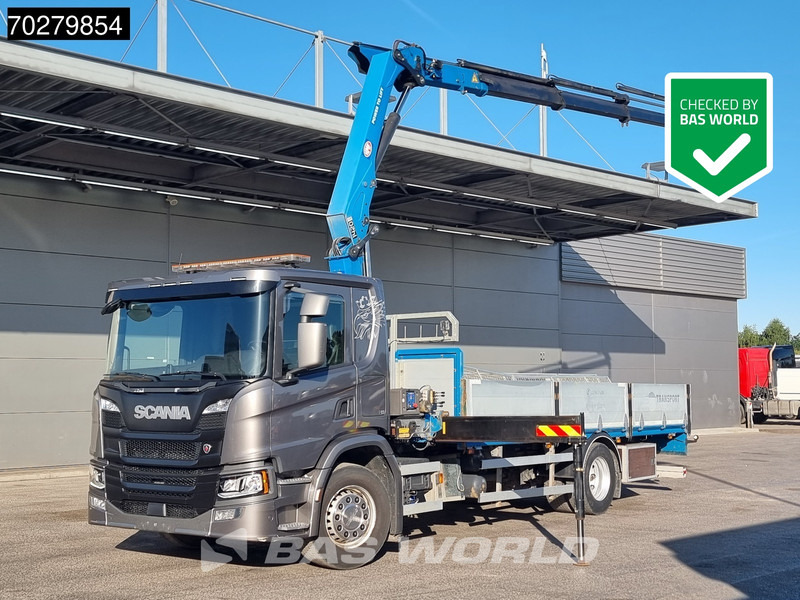 Scania P280 4X2 HMF 1420K-RC Kran Crane Automatic Euro 6 - Bortu kravas automašīna/ Platforma, Kravas auto ar manipulatoru: foto 1 Scania P280 4X2 HMF 1420K-RC Kran Crane Automatic Euro 6 - Bortu kravas automašīna/ Platforma, Kravas auto ar manipulatoru: foto 1