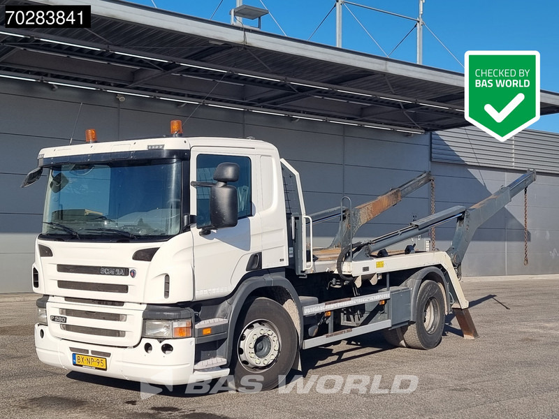 Scania P280 4X2 NL-Truck 14tons Hiab skiploader Euro 5 - Būvgružu konteineru vedējs: foto 1 Scania P280 4X2 NL-Truck 14tons Hiab skiploader Euro 5 - Būvgružu konteineru vedējs: foto 1