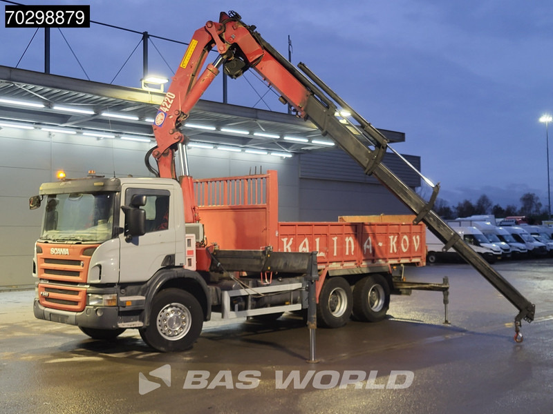 Scania P340 6X4 HMF 4220 K6 Crane Winch Tipper Full Steel Manual Gearbox - Kravas automašīna pašizgāzējs, Kravas auto ar manipulatoru: foto 3 Scania P340 6X4 HMF 4220 K6 Crane Winch Tipper Full Steel Manual Gearbox - Kravas automašīna pašizgāzējs, Kravas auto ar manipulatoru: foto 3