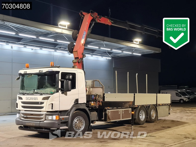Scania P360 P 6X2 HMF 1820-K4 Kran Crane Lift+Steering Axle Air Suspension Euro 6 - Bortu kravas automašīna/ Platforma, Kravas auto ar manipulatoru: foto 1 Scania P360 P 6X2 HMF 1820-K4 Kran Crane Lift+Steering Axle Air Suspension Euro 6 - Bortu kravas automašīna/ Platforma, Kravas auto ar manipulatoru: foto 1