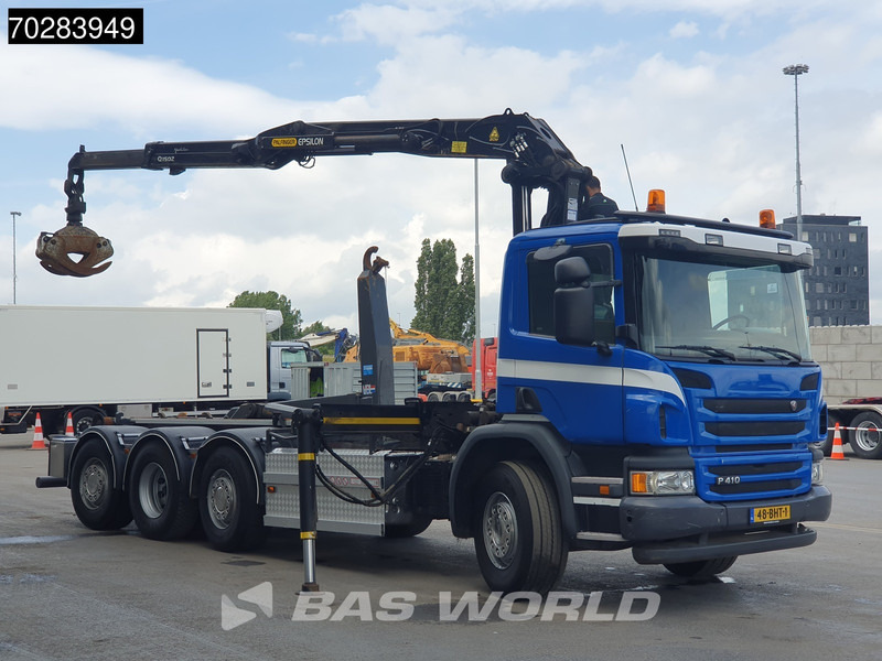 Scania P410 8X2 NL-Truck Palfinger Q150Z Crane 30T VDL hooklift Lift-Lenkachse Euro 6 - Pacēlājs ar āķi, Kravas auto ar manipulatoru: foto 3 Scania P410 8X2 NL-Truck Palfinger Q150Z Crane 30T VDL hooklift Lift-Lenkachse Euro 6 - Pacēlājs ar āķi, Kravas auto ar manipulatoru: foto 3