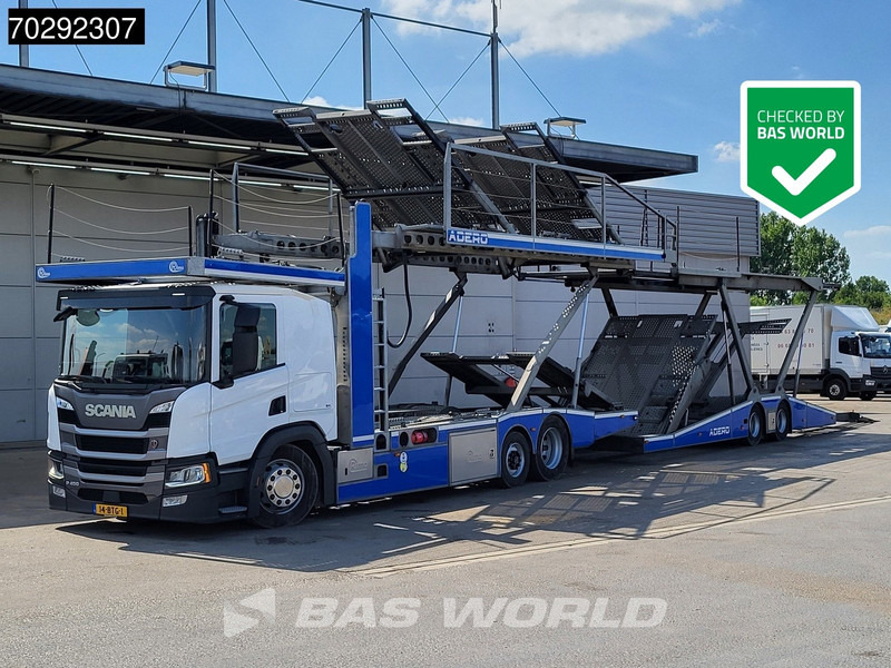 Scania P450 6X2 NL-Truck Car transporter Retarder Standklima Navi ACC LED Euro 6 - Autovedējs: foto 1 Scania P450 6X2 NL-Truck Car transporter Retarder Standklima Navi ACC LED Euro 6 - Autovedējs: foto 1