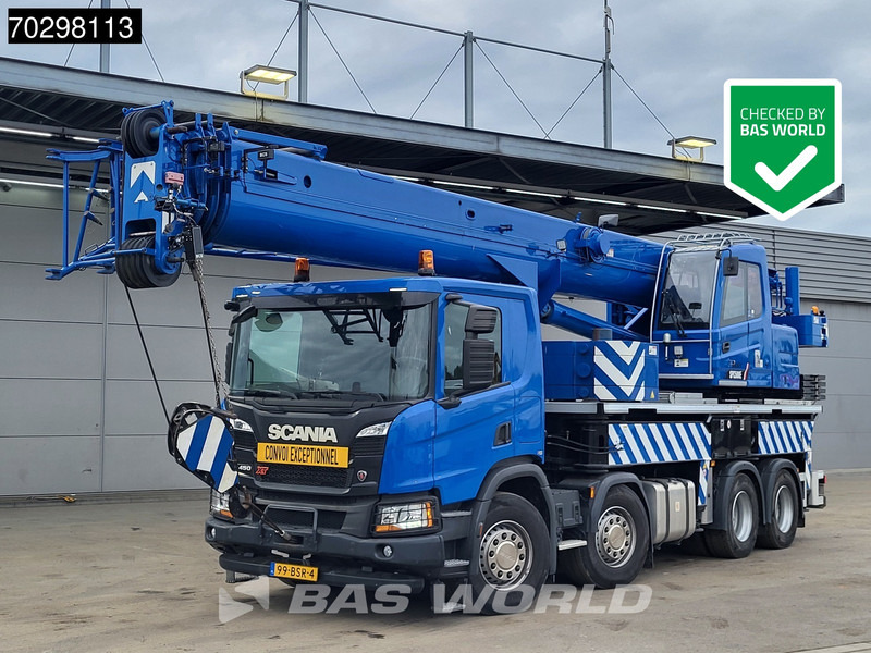 Scania P450 P 8X4 Palfinger/SANY SPC500E Telescopic Crane Retarder Navi Automatic Euro 6 - Bortu kravas automašīna/ Platforma, Kravas auto ar manipulatoru: foto 1 Scania P450 P 8X4 Palfinger/SANY SPC500E Telescopic Crane Retarder Navi Automatic Euro 6 - Bortu kravas automašīna/ Platforma, Kravas auto ar manipulatoru: foto 1