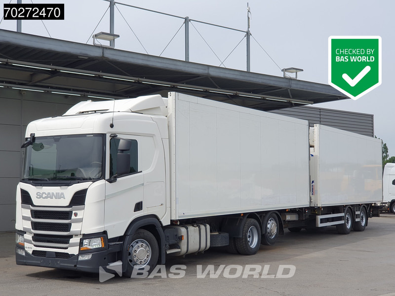 Scania R410 6X2 Carrier Supra 1250 Multi temp Retarder Ladebordwand Liftachse Euro 6 - Kravas automašīna refrižerators: foto 1 Scania R410 6X2 Carrier Supra 1250 Multi temp Retarder Ladebordwand Liftachse Euro 6 - Kravas automašīna refrižerators: foto 1