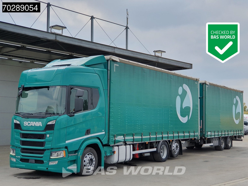 Scania R410 6X2 Combi Retarder Standklima lifting roof ACC LED Euro 6 - Kravas automašīna ar tentu: foto 1 Scania R410 6X2 Combi Retarder Standklima lifting roof ACC LED Euro 6 - Kravas automašīna ar tentu: foto 1
