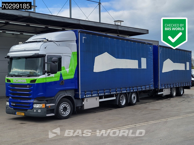 Scania R410 R 6X2 NL-Truck Standairco Lift+Steering-Axle Automatic Euro 6 - Kravas automašīna ar tentu: foto 1 Scania R410 R 6X2 NL-Truck Standairco Lift+Steering-Axle Automatic Euro 6 - Kravas automašīna ar tentu: foto 1