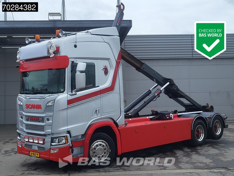 Scania R450 R 6X2 NL-Truck 26t Haak Retarder Liftas Navi Euro 6 - Pacēlājs ar āķi: foto 1 Scania R450 R 6X2 NL-Truck 26t Haak Retarder Liftas Navi Euro 6 - Pacēlājs ar āķi: foto 1