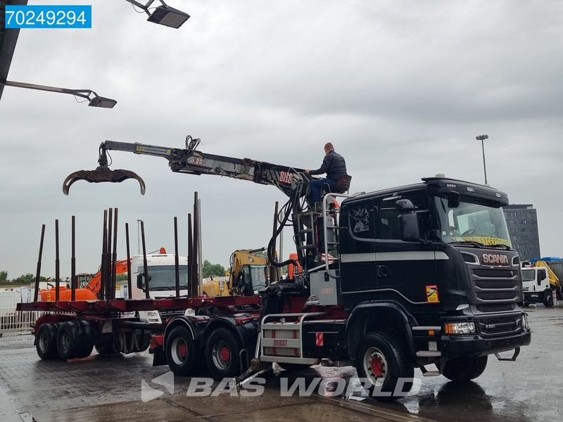 Scania R580 6X4 Holz Kran Diebolt D28 Full-Steell Extentable Trailer - Kokvedējs, Kravas auto ar manipulatoru: foto 2 Scania R580 6X4 Holz Kran Diebolt D28 Full-Steell Extentable Trailer - Kokvedējs, Kravas auto ar manipulatoru: foto 2