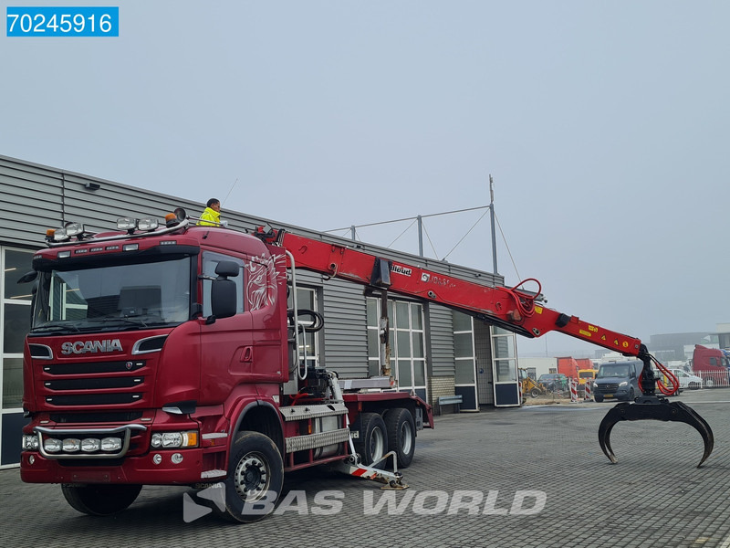 Scania R580 6X4 Jonsered J28505 83 Crane Kran Steel-suspension Retarder - Kokvedējs, Kravas auto ar manipulatoru: foto 5 Scania R580 6X4 Jonsered J28505 83 Crane Kran Steel-suspension Retarder - Kokvedējs, Kravas auto ar manipulatoru: foto 5