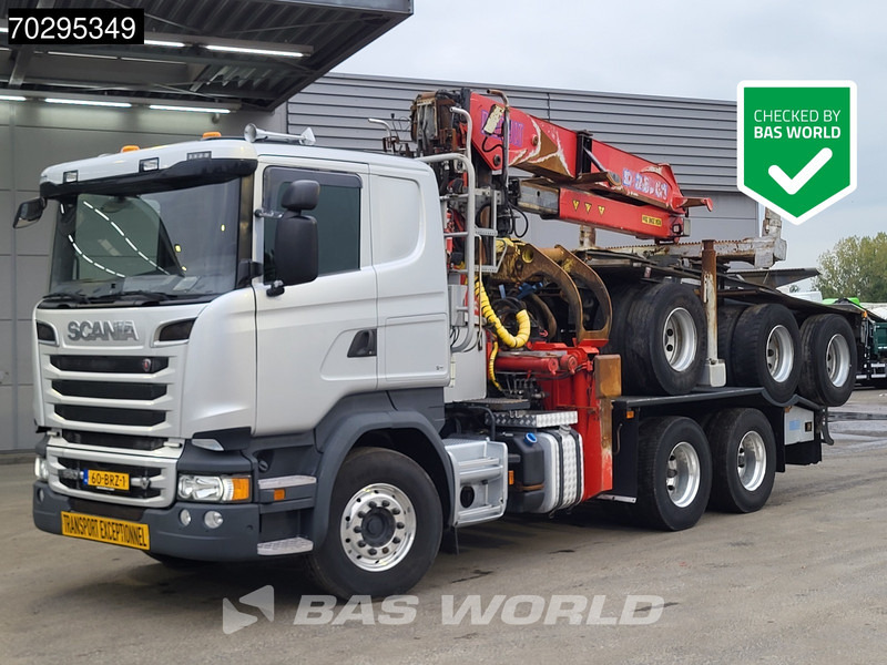 Scania R580 R 6X4 NL-Truck Diebolt D28.81 Kran Crane Holztransport + Dolly Retarder Euro 6 - Kokvedējs, Kravas auto ar manipulatoru: foto 1 Scania R580 R 6X4 NL-Truck Diebolt D28.81 Kran Crane Holztransport + Dolly Retarder Euro 6 - Kokvedējs, Kravas auto ar manipulatoru: foto 1