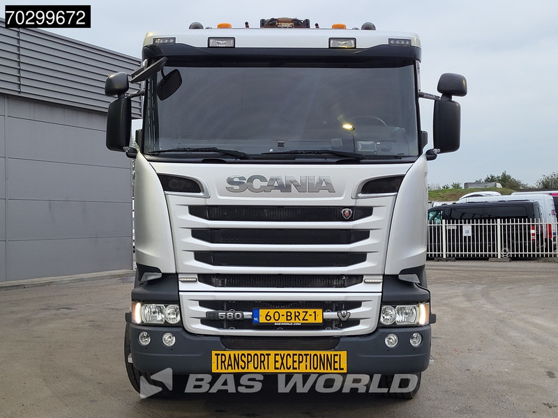 Kokvedējs, Kravas auto ar manipulatoru Scania R580 R 6X4 NL-Truck Diebolt D28.81 Kran Crane Holztransport + Dolly Retarder Euro 6: foto 6
