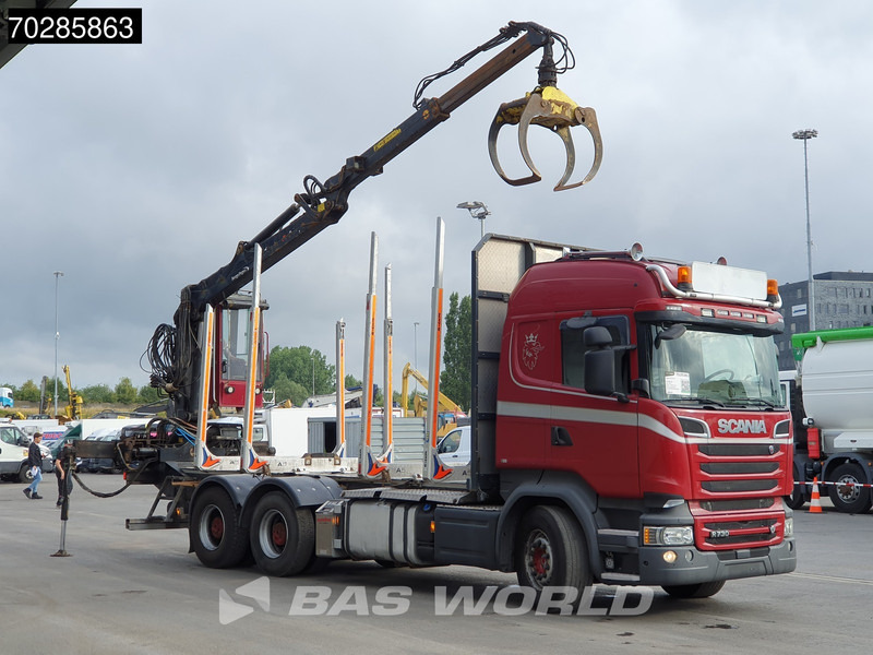 Scania R730 R 6X4 HIAB F108S 79 Crane Retarder Xenon BigAxle Loglift Automatic ACC Euro 6 - Kokvedējs, Kravas auto ar manipulatoru: foto 3 Scania R730 R 6X4 HIAB F108S 79 Crane Retarder Xenon BigAxle Loglift Automatic ACC Euro 6 - Kokvedējs, Kravas auto ar manipulatoru: foto 3