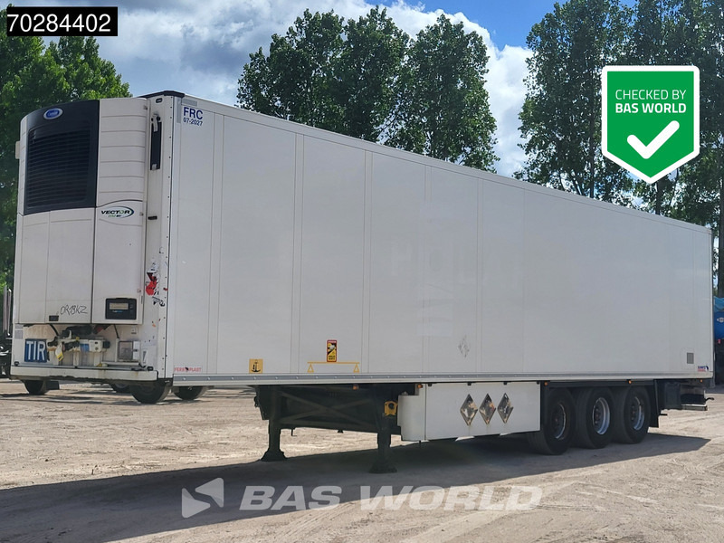 Schmitz Cargobull SCB*S3B 3 axles Doppelstock Doppelverdampfer Blumenbreit Palettenkasten - Puspiekabe refrižerators: foto 1 Schmitz Cargobull SCB*S3B 3 axles Doppelstock Doppelverdampfer Blumenbreit Palettenkasten - Puspiekabe refrižerators: foto 1