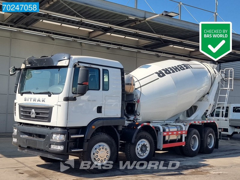 Sitrak G5 350 8X4 8m3 Liebherr Mixer Big-Axle Steelsuspension - Betonvedējs: foto 1 Sitrak G5 350 8X4 8m3 Liebherr Mixer Big-Axle Steelsuspension - Betonvedējs: foto 1