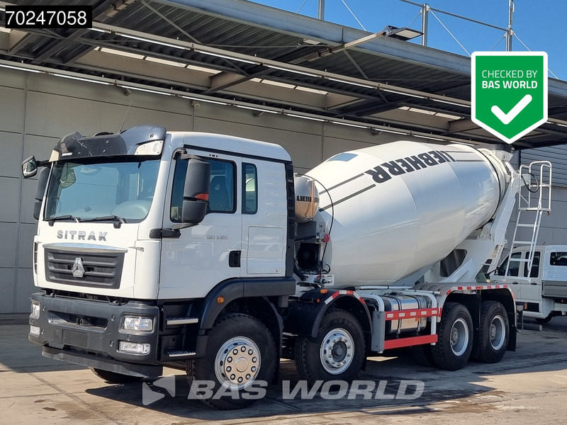 Sitrak G5 350 8X4 8m3 Liebherr Mixer Big-Axle Steelsuspension - Betonvedējs: foto 1 Sitrak G5 350 8X4 8m3 Liebherr Mixer Big-Axle Steelsuspension - Betonvedējs: foto 1