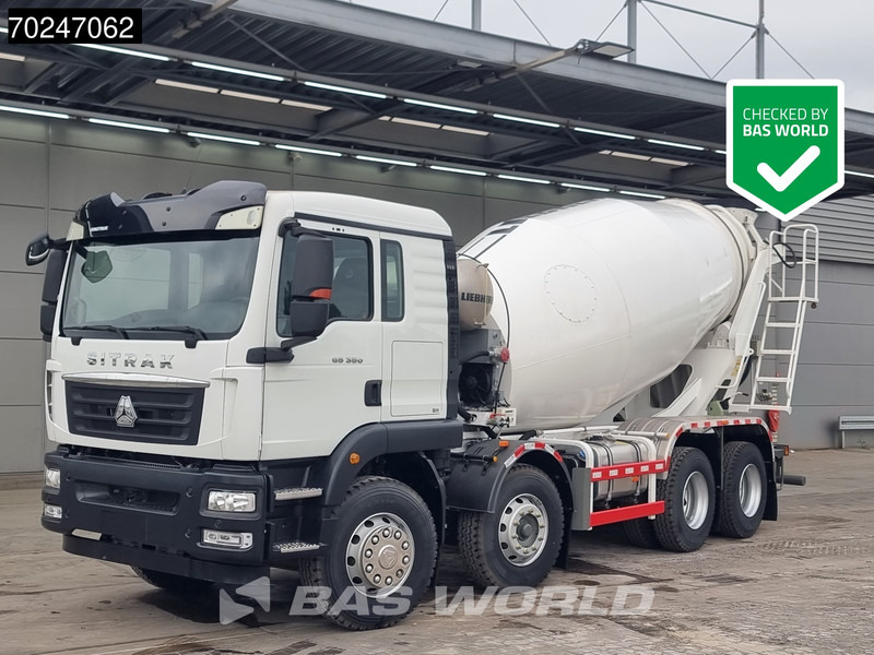 Sitrak G5 350 8X4 8m3 Liebherr mixer Manual Steel Suspension - Betonvedējs: foto 1 Sitrak G5 350 8X4 8m3 Liebherr mixer Manual Steel Suspension - Betonvedējs: foto 1