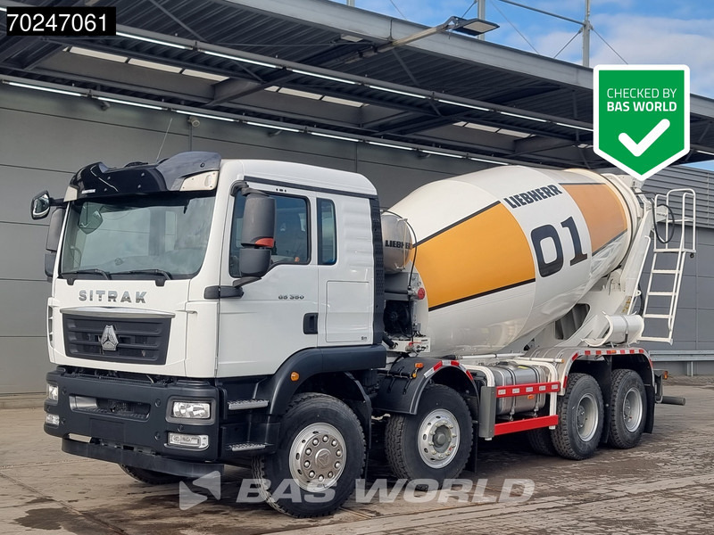 Sitrak G5 350 8X4 NEW! 8m3 Liebherr Mixer Big-Axle Steel Suspension - Betonvedējs: foto 1 Sitrak G5 350 8X4 NEW! 8m3 Liebherr Mixer Big-Axle Steel Suspension - Betonvedējs: foto 1