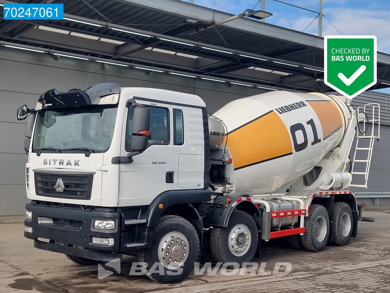 Sitrak G5 350 8X4 NEW! 8m3 Liebherr Mixer Big-Axle Steel Suspension - Betonvedējs: foto 1 Sitrak G5 350 8X4 NEW! 8m3 Liebherr Mixer Big-Axle Steel Suspension - Betonvedējs: foto 1