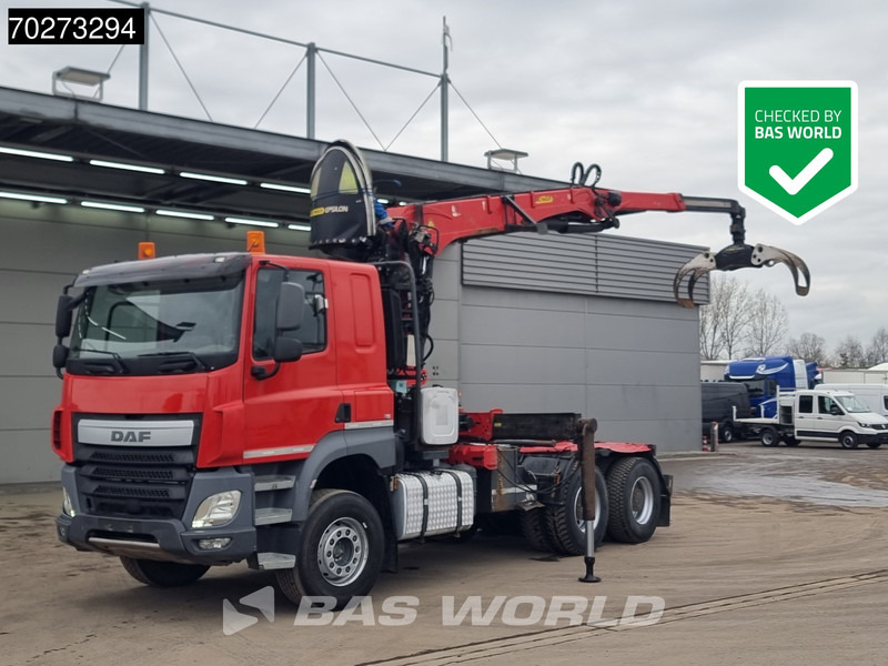 DAF CF 510 6X4 Big-Axle Palfinger Epsilon - Vilcējs: foto 1 DAF CF 510 6X4 Big-Axle Palfinger Epsilon - Vilcējs: foto 1