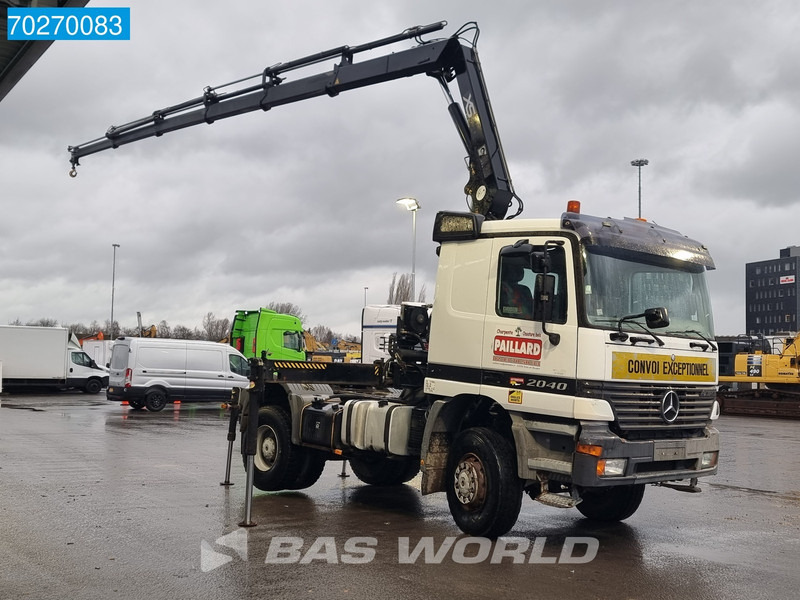 Mercedes-Benz Actros 2040 Actros 4X4 Manual 4x4 Big-Axle Full-Steel Hiab 1660-5 Kran 4x Stabilizers - Vilcējs: foto 3 Mercedes-Benz Actros 2040 Actros 4X4 Manual 4x4 Big-Axle Full-Steel Hiab 1660-5 Kran 4x Stabilizers - Vilcējs: foto 3