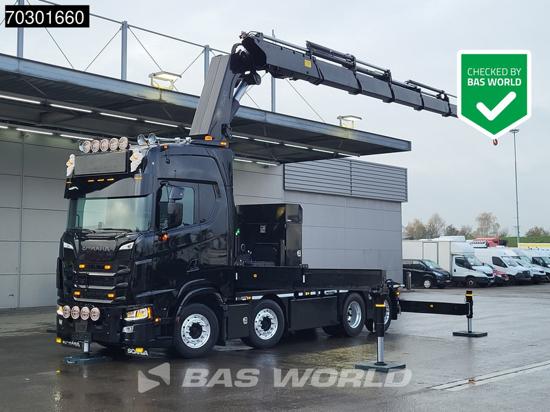 Scania S660 8X2 HMF 9520OK-RCS Crane Kran Fifth wheel Full Air Lift+steering axle - Vilcējs: foto 1 Scania S660 8X2 HMF 9520OK-RCS Crane Kran Fifth wheel Full Air Lift+steering axle - Vilcējs: foto 1