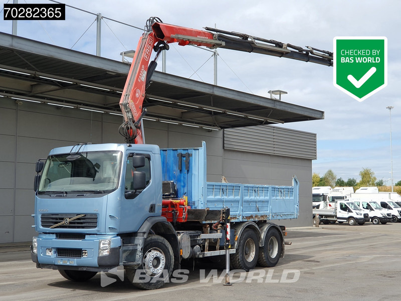 Volvo FE 280 904 6X4 Fassi F215/235AXP26 Crane 10m3 tipper Big-Axle Manual Euro 4 - Kravas automašīna pašizgāzējs, Kravas auto ar manipulatoru: foto 1 Volvo FE 280 904 6X4 Fassi F215/235AXP26 Crane 10m3 tipper Big-Axle Manual Euro 4 - Kravas automašīna pašizgāzējs, Kravas auto ar manipulatoru: foto 1